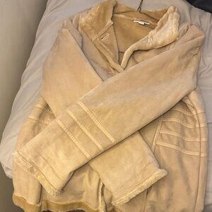 Dressbarn Tan Teddy Jacket